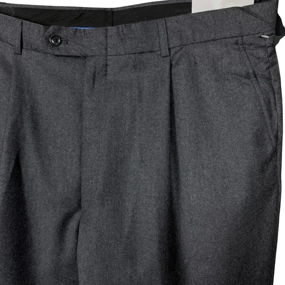 Willis & Walker Men's Pants 100% Worsted Wool 38 Long Big & Tall NWT Office Work